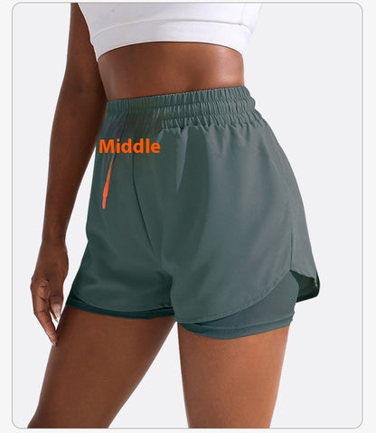 Anti-Exposure Drawstring Sports Shorts