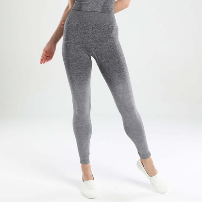 Gray leggings yoga pants for women, perfect for gym and sport activities.