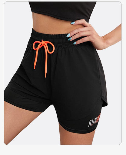 Anti-Exposure Drawstring Sports Shorts